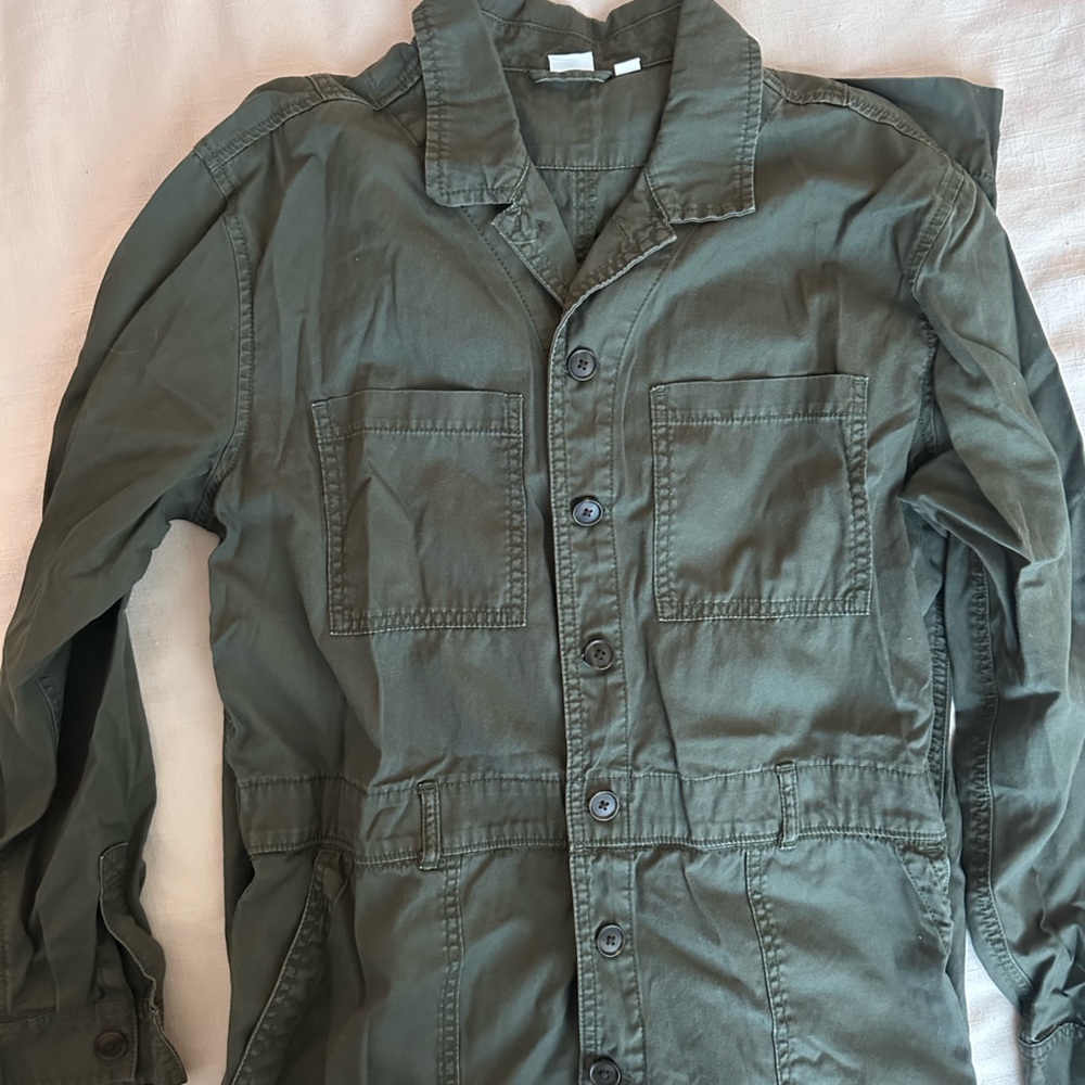 Gap Women’s Olive Flight Suit Jumpsuit Coverall